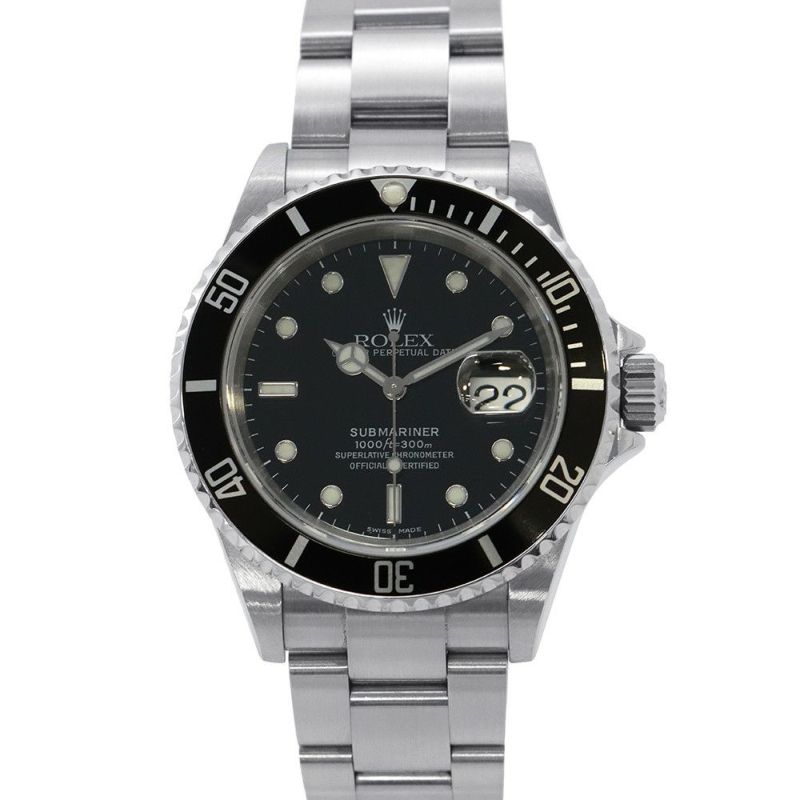 ロレックス サブマリーナ デイト F番 16610 ROLEX 腕時計 黒文字盤