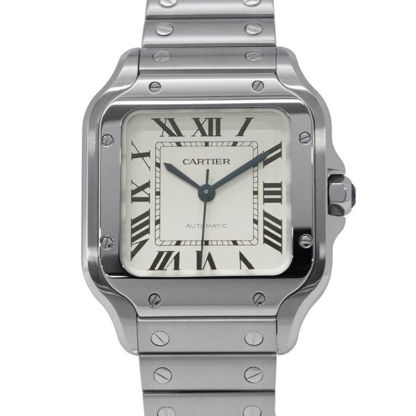 カルティエ サントス ドゥ カルティエ MM WSSA0029 Cartier 腕時計 シルバー文字盤