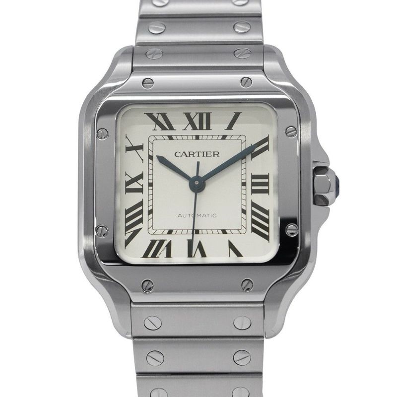 カルティエ サントス ドゥ カルティエ MM WSSA0029 Cartier 腕時計 シルバー文字盤