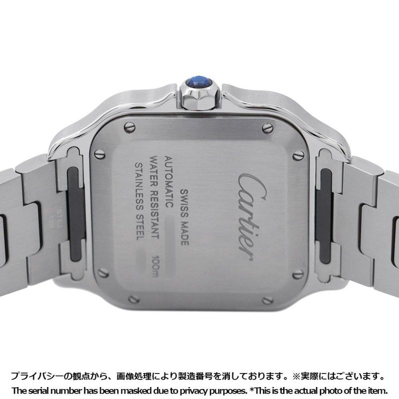 カルティエ サントス ドゥ カルティエ MM WSSA0029 Cartier 腕時計 シルバー文字盤
