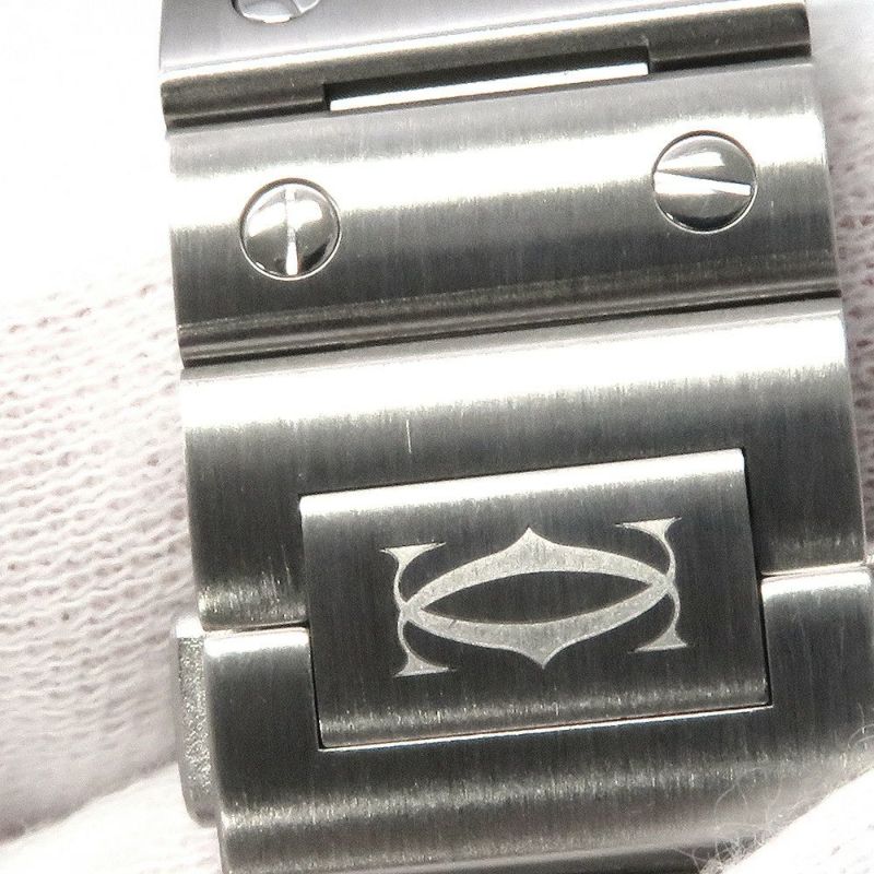 カルティエ サントス ドゥ カルティエ MM WSSA0029 Cartier 腕時計 シルバー文字盤