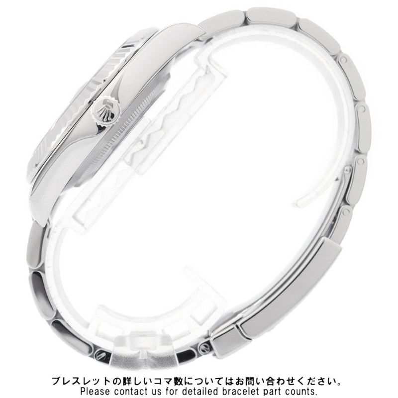 ロレックス デイトジャスト2 ランダムシリアル ルーレット 116334 ROLEX 腕時計 黒文字盤 ローマン