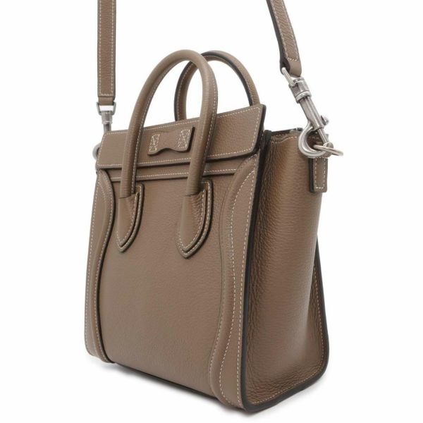 セリーヌ ハンドバッグ ラゲージ ナノショッパー 189243 CELINE 2wayショルダーバッグ ベージュ