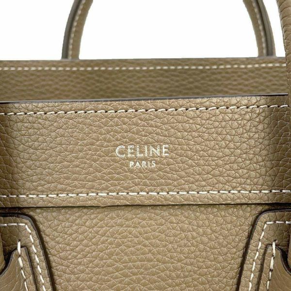 セリーヌ ハンドバッグ ラゲージ ナノショッパー 189243 CELINE 2wayショルダーバッグ ベージュ