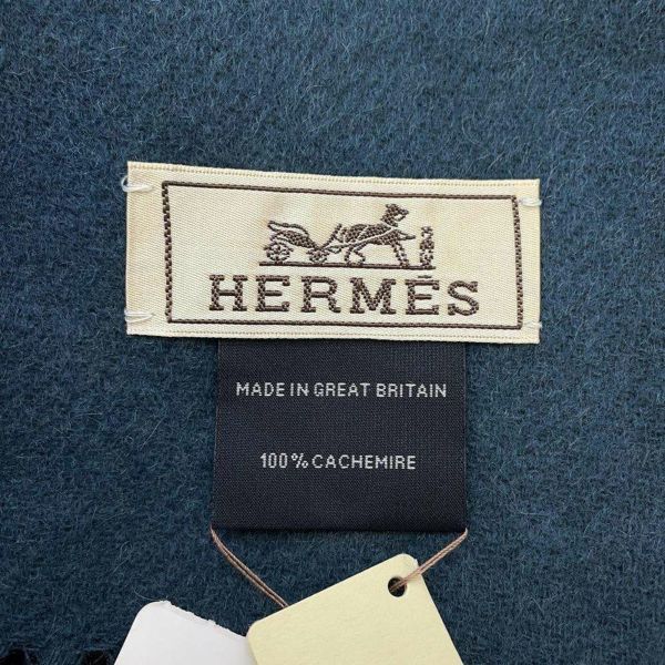 エルメス マフラー レクトヴェルソ カシミヤ ロゴ HERMES ストール メンズ