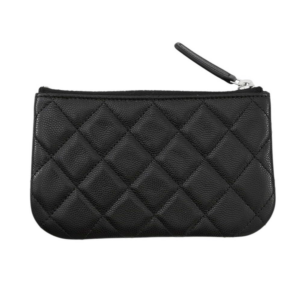 シャネル ミニポーチ マトラッセ スター ココマーク ソフトキャビアスキン AP4811 CHANEL コインケース 小銭入れ 黒