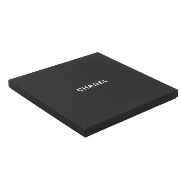 シャネル スカーフ 大判 リバーシブル ロゴ カメリア ココマーク シルク CHANEL 黒