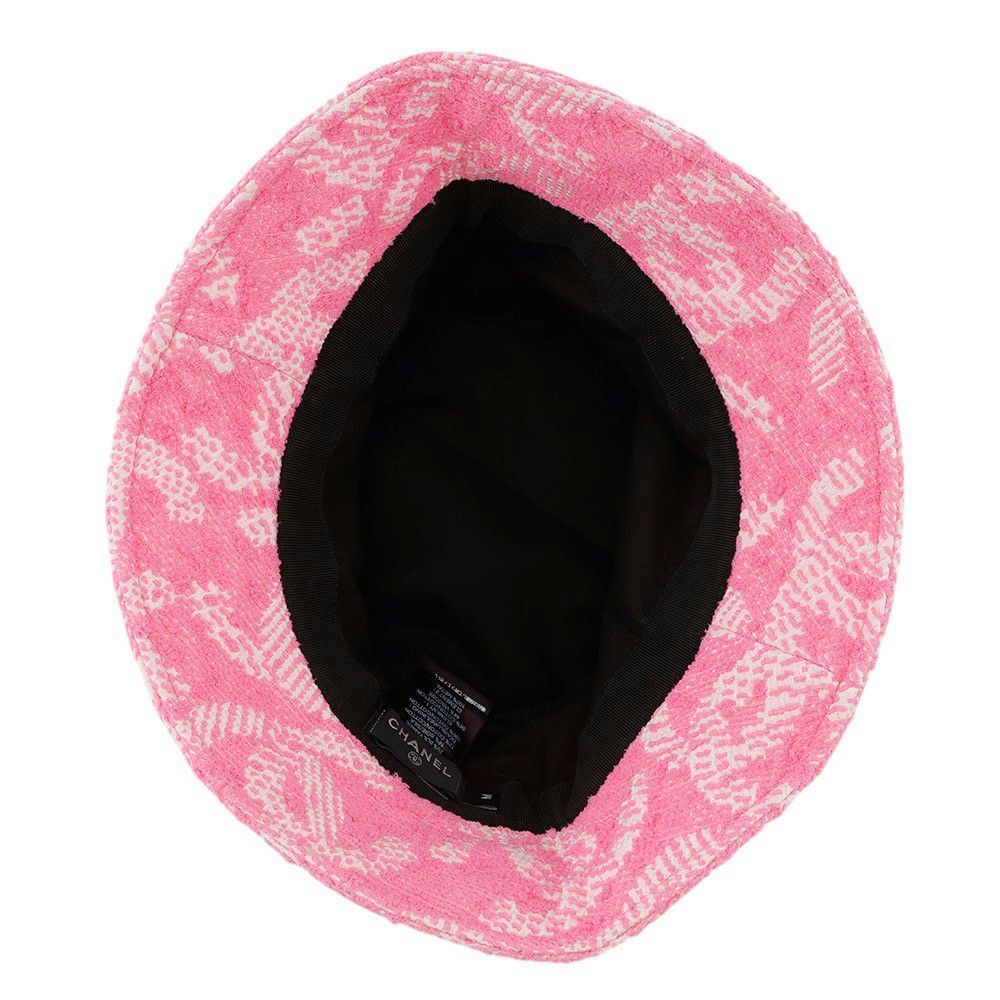 シャネル バケットハット ツイード ココマーク サイズM AA9768 CHANEL