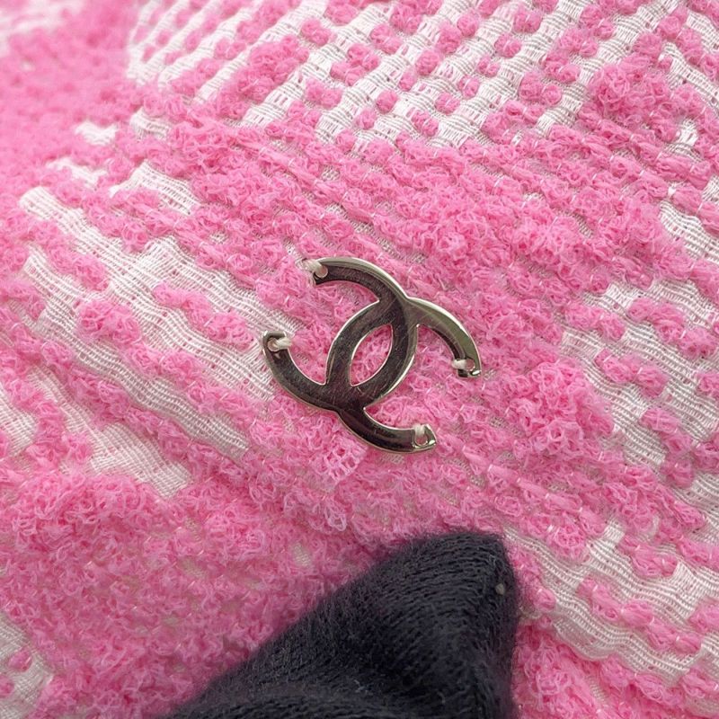 シャネル バケットハット ツイード ココマーク サイズM AA9768 CHANEL