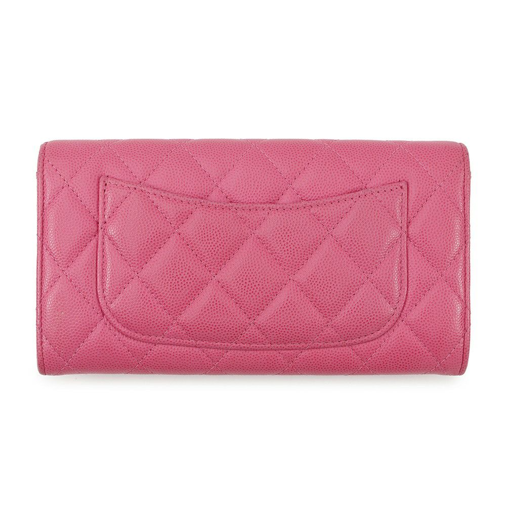 シャネル 長財布 マトラッセ ココマーク クラシック ロング フラップ ウォレット キャビアスキン AP0241 CHANEL
