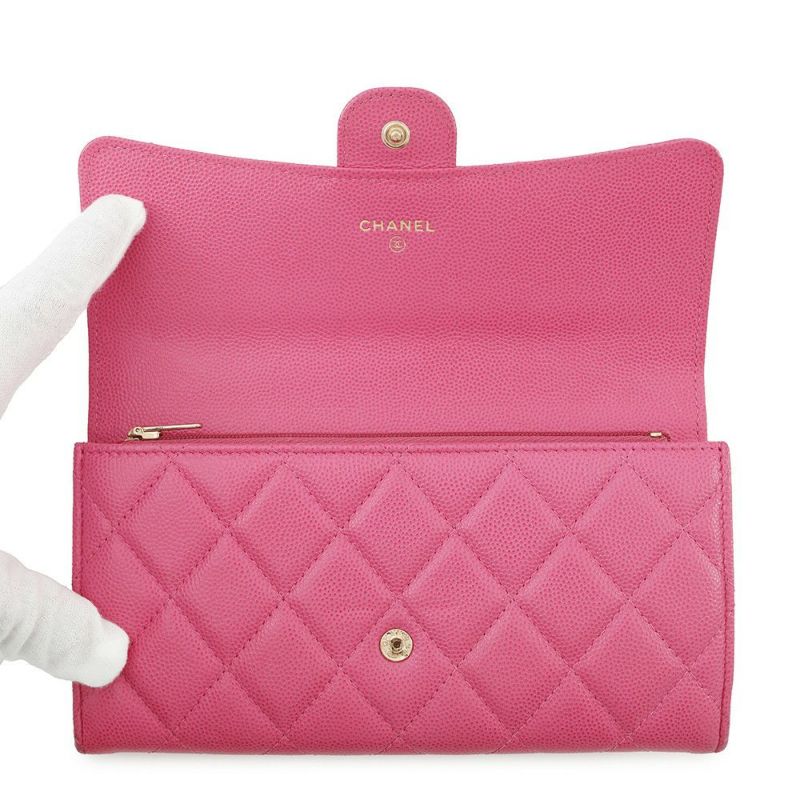 シャネル 長財布 マトラッセ ココマーク クラシック ロング フラップ ウォレット キャビアスキン AP0241 CHANEL