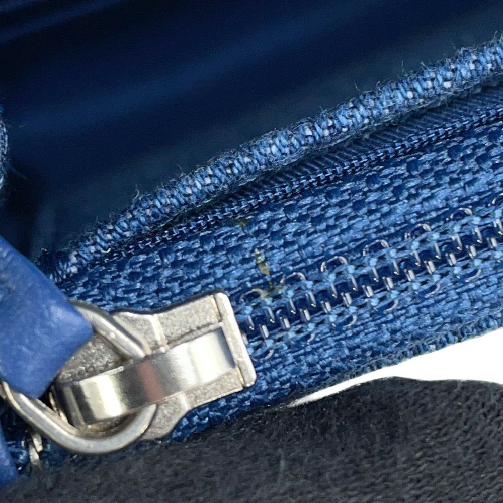 シャネル チェーンウォレット マトラッセ ココマーク デニム A33814 CHANEL 財布