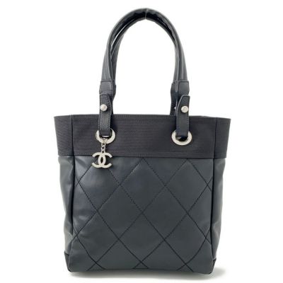シャネル レザー ファー パリビアリッツ ハンド トート バッグ ココマーク シャネル CHANEL パリビアリッツMM ココマーク トートバッグ