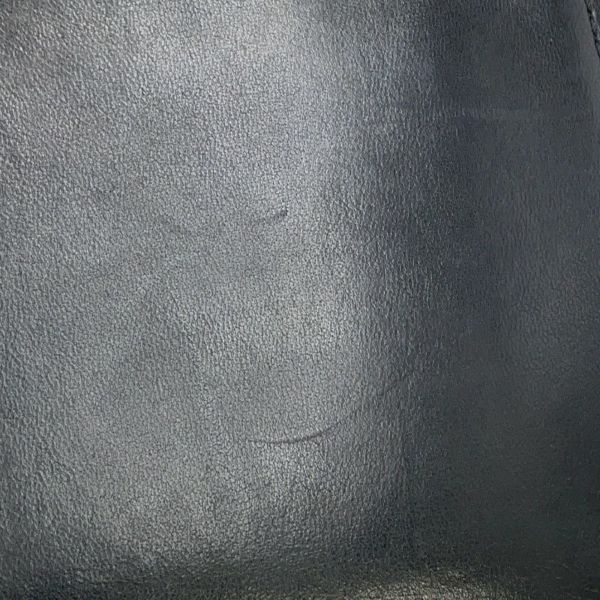 シャネル チェーンショルダーバッグ ボーイシャネル レザー ファー CHANEL 黒