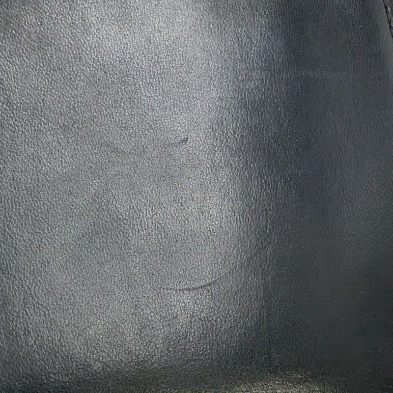 シャネル チェーンショルダーバッグ ボーイシャネル レザー ファー CHANEL 黒