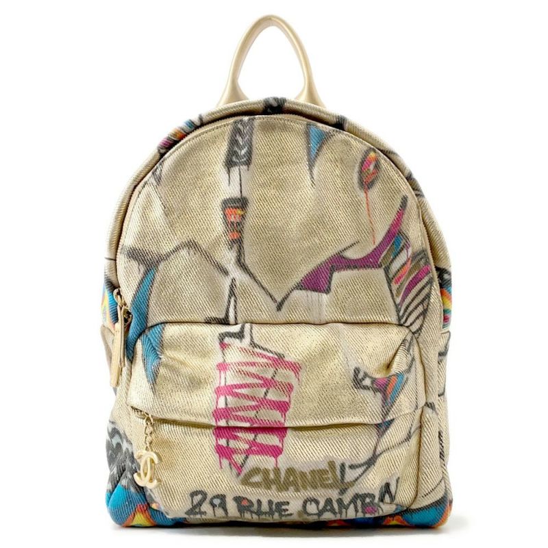 シャネル リュック ココマーク CC ロゴ グラフティ バックパック AS0867 CHANEL バッグ リュックサック