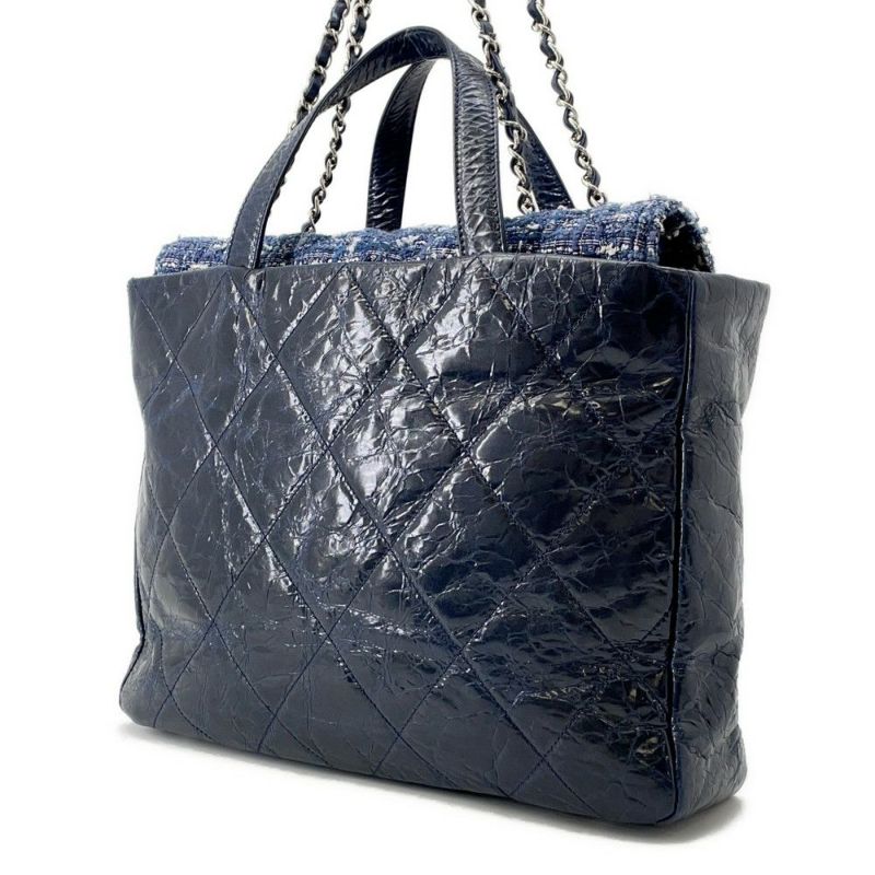 シャネル  チェーンショルダーバッグ マトラッセ ココマーク ポートベロー ツイード A46148 CHANEL 2way