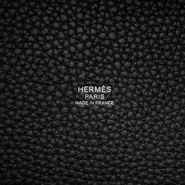 エルメス ハンドバッグ ピコタンロックPM モノクローム ブラック/ブラック金具 トリヨンクレマンス U刻印 黒