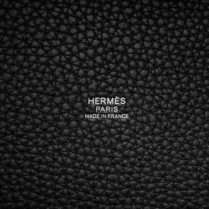 エルメス ハンドバッグ ピコタンロックPM モノクローム ブラック/ブラック金具 トリヨンクレマンス U刻印 黒