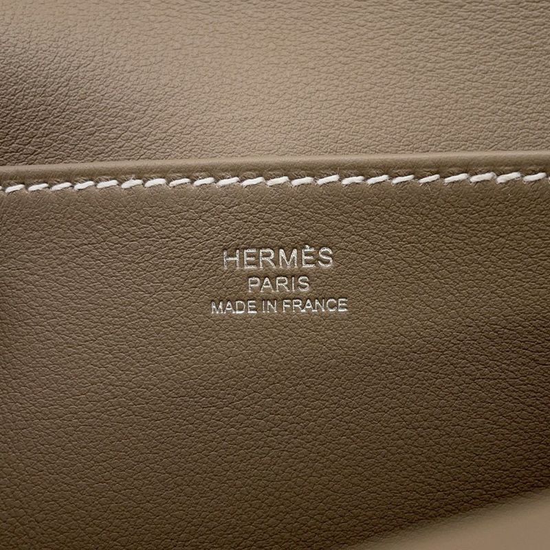 エルメス ハンドバッグ アルザン ミニ エトゥープ/シルバー金具 スイフト K刻印 2wayショルダー