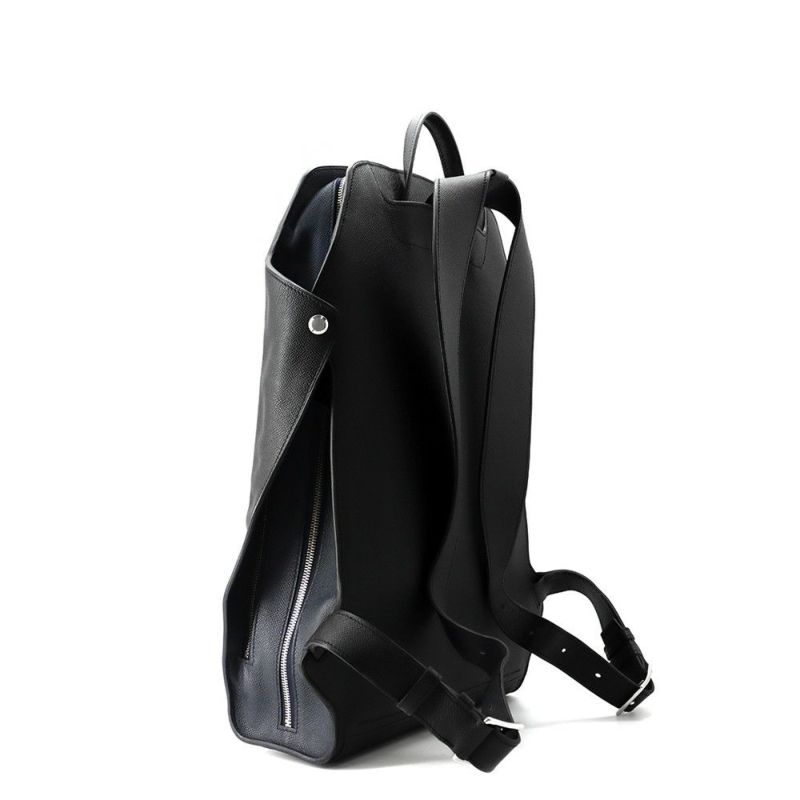 エルメス リュック シティバック30 ヴェルソ ブラック/ブルーニュイ/シルバー金具 エプソン A刻印 HERMES バッグ メンズ 黒