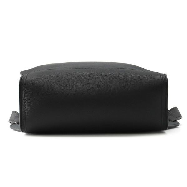 エルメス リュック シティバック30 ヴェルソ ブラック/ブルーニュイ/シルバー金具 エプソン A刻印 HERMES バッグ メンズ 黒