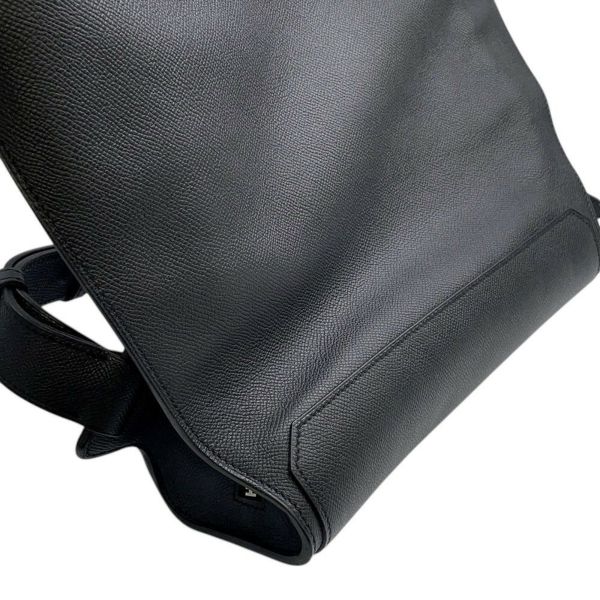 エルメス リュック シティバック30 ヴェルソ ブラック/ブルーニュイ/シルバー金具 エプソン A刻印 HERMES バッグ メンズ 黒