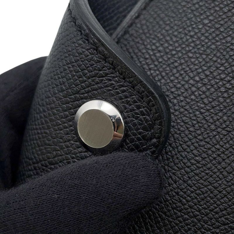 エルメス リュック シティバック30 ヴェルソ ブラック/ブルーニュイ/シルバー金具 エプソン A刻印 HERMES バッグ メンズ 黒