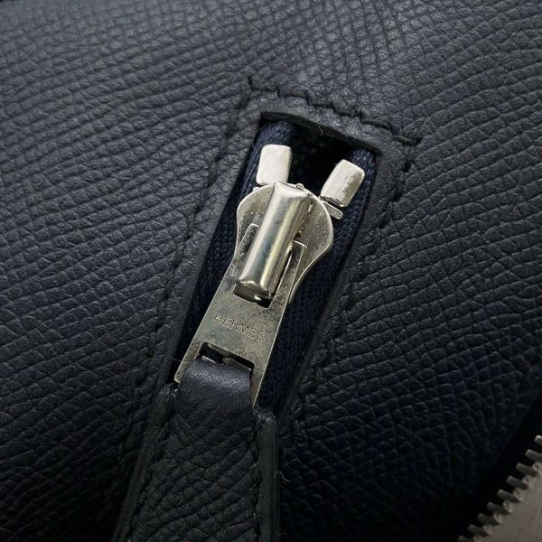 エルメス リュック シティバック30 ヴェルソ ブラック/ブルーニュイ/シルバー金具 エプソン A刻印 HERMES バッグ メンズ 黒