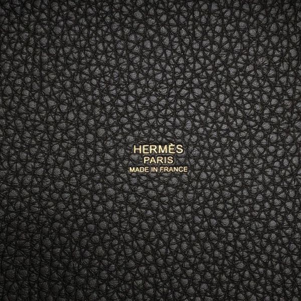 エルメス ハンドバッグ ピコタンロックPM ダークブロンズ/ゴールド金具 トリヨンクレマンス K刻印