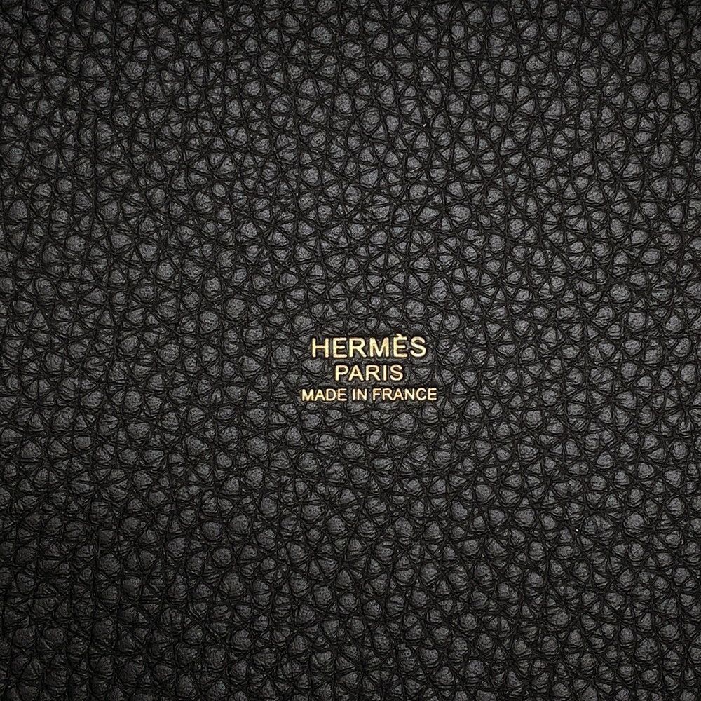 エルメス ハンドバッグ ピコタンロックPM ダークブロンズ/ゴールド金具 トリヨンクレマンス K刻印