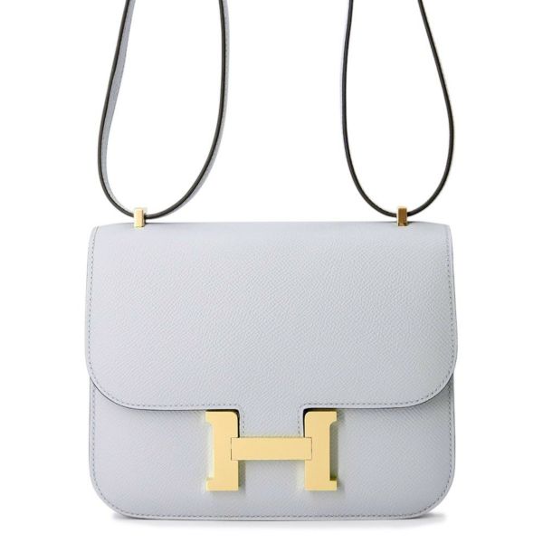 エルメス ミニ コンスタンス3 ミロワール ブルーグラシエ/ゴールド金具 エプソン K刻印