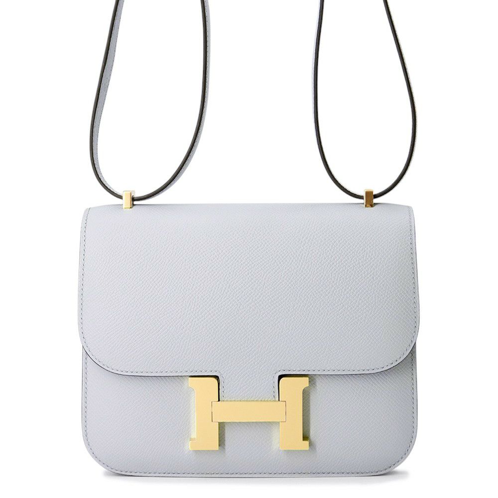 エルメス ミニ コンスタンス3 ミロワール ブルーグラシエ/ゴールド金具 エプソン K刻印