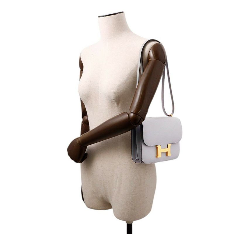 エルメス ミニ コンスタンス3 ミロワール ブルーグラシエ/ゴールド金具 エプソン K刻印