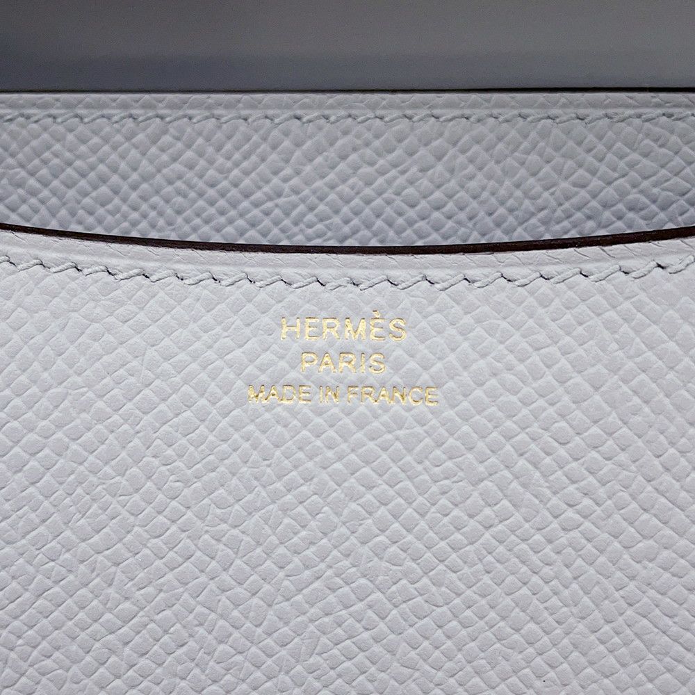 エルメス ミニ コンスタンス3 ミロワール ブルーグラシエ/ゴールド金具 エプソン K刻印