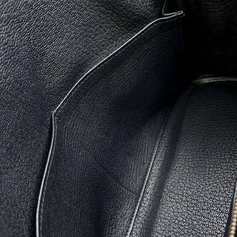 エルメス ハンドバッグ ケリー28 内縫い ブラック/ゴールド金具 トゴ □Q刻印 2wayショルダー 黒