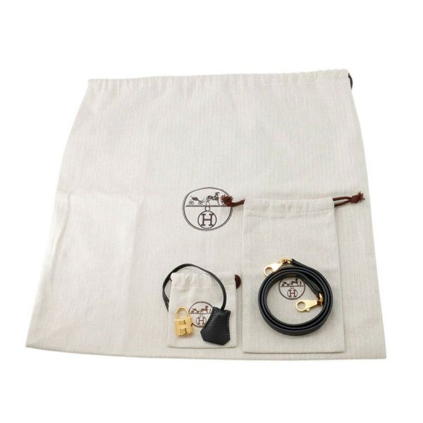 エルメス ハンドバッグ ケリー28 内縫い ブラック/ゴールド金具 トゴ □Q刻印 2wayショルダー 黒
