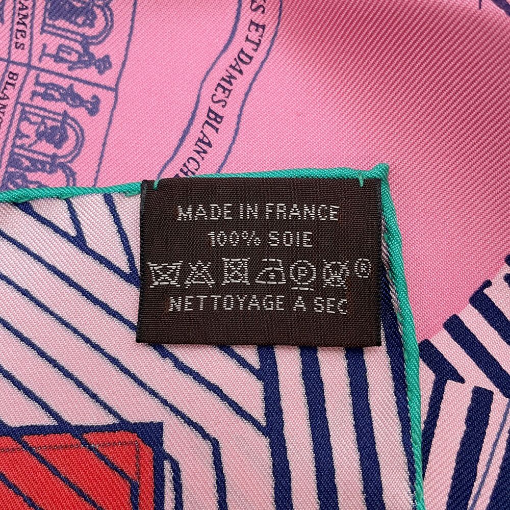 エルメス スカーフ カレ90 オムニバスと白い貴婦人のゲーム  Jeu des omnibus et damesBlanches  HERMES シルク 2024春夏