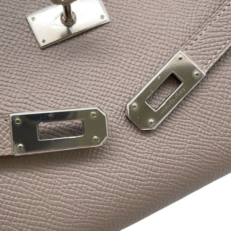 エルメス 長財布 ケリーウォレット ロング ヴェルソ グリアスファルト/ブルーインディゴ/シルバー金具 エプソン A刻印