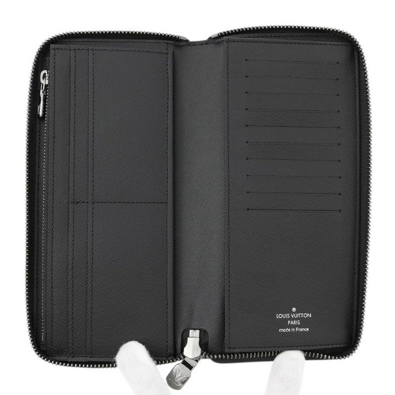 ルイヴィトン 長財布 モノグラム・エクリプス ジッピーウォレット・ヴェルティカル M62295 LOUIS VUITTON 黒 ブラック