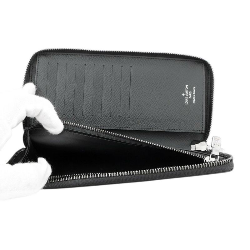 ルイヴィトン 長財布 モノグラム・エクリプス ジッピーウォレット・ヴェルティカル M62295 LOUIS VUITTON 黒 ブラック