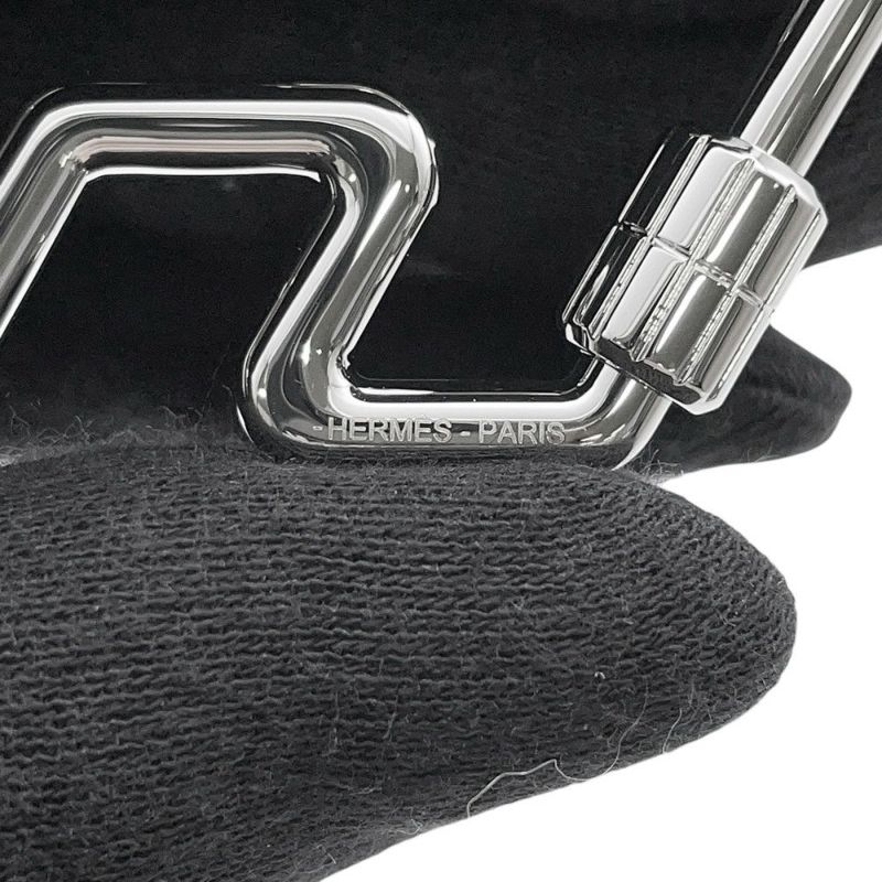 エルメス キーホルダー H・トゥ・スピード シルバー金具 HERMES キーリング