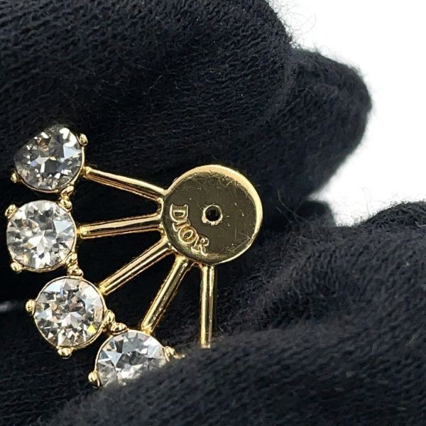 クリスチャン・ディオール ピアス プチCD フェイクパール ラインストーン メタル E1417PTCCY Christian Dior 2way アクセサリー