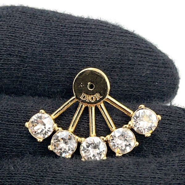 クリスチャン・ディオール ピアス プチCD フェイクパール ラインストーン メタル E1417PTCCY Christian Dior 2way アクセサリー