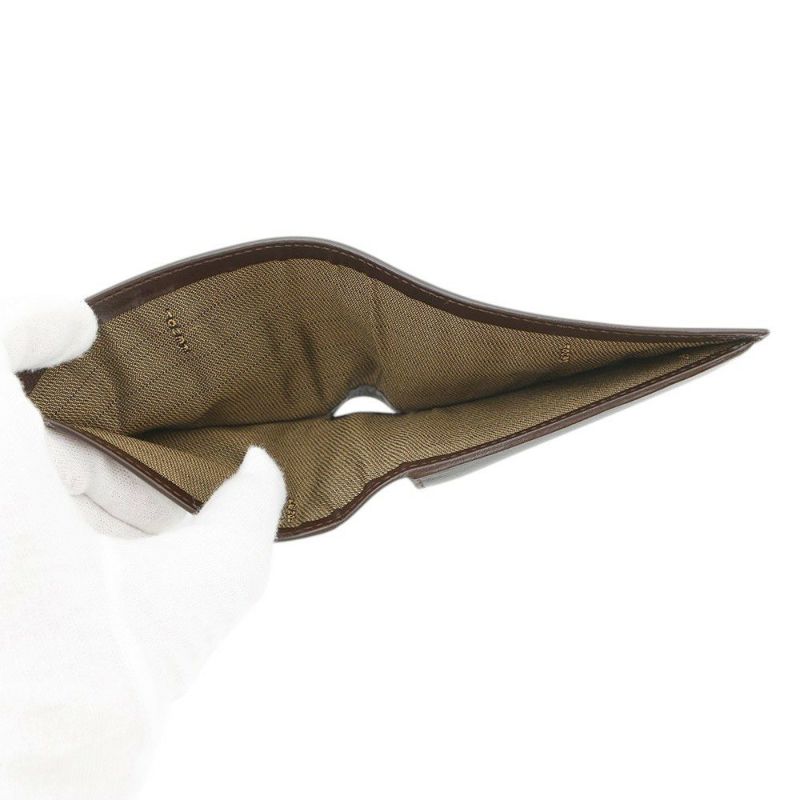 フェンディ 二つ折り財布 ズッカ柄 キャンバス レザー FENDI