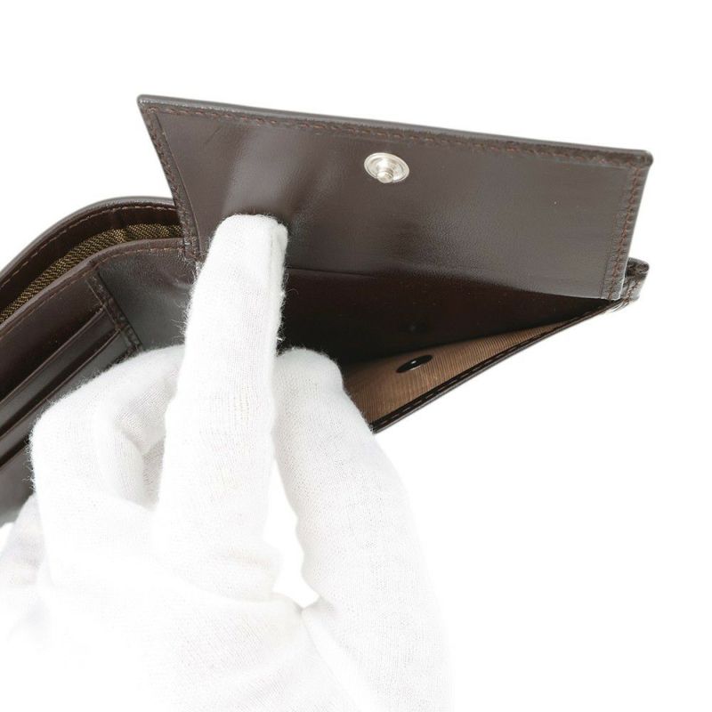 フェンディ 二つ折り財布 ズッカ柄 キャンバス レザー FENDI