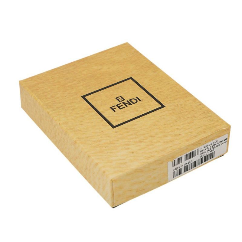 フェンディ 二つ折り財布 ズッカ柄 キャンバス レザー FENDI