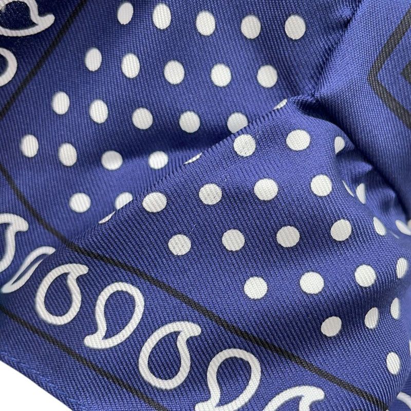 エルメス スカーフ カレ70 バンダナ フリル ブリッド・ドゥ・ガラ・ドット シルク 2024春夏