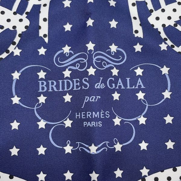 エルメス スカーフ カレ70 バンダナ フリル ブリッド・ドゥ・ガラ・ドット シルク 2024春夏