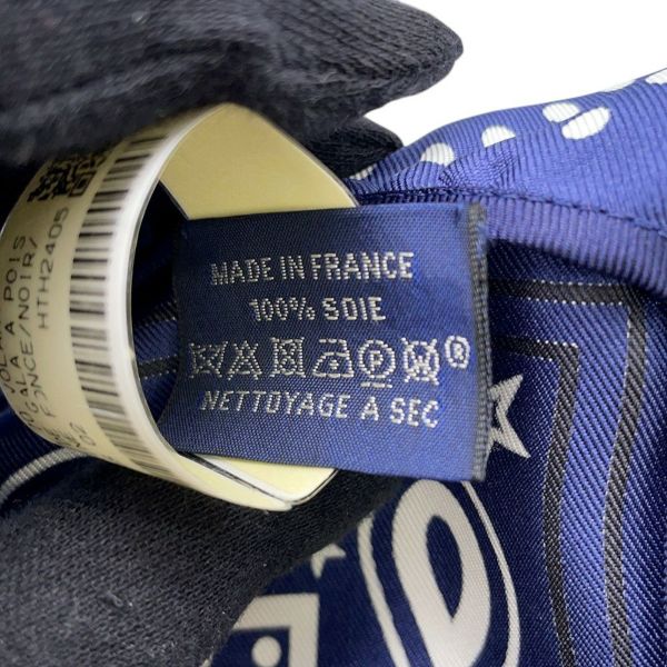 エルメス スカーフ カレ70 バンダナ フリル ブリッド・ドゥ・ガラ・ドット シルク 2024春夏